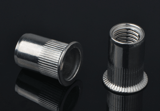 Edelstahl Counterunk Head Knurled Body Rivet Nuts Open Type