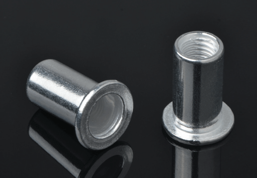 Aluminium flacher Kopf rund um Körper Nieten Nietmutter Offener Typ